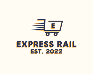 Express Grocery Cart logo design