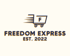 Express Grocery Cart logo design