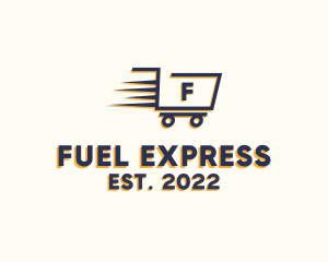 Express Grocery Cart logo design