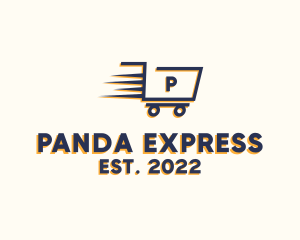 Express Grocery Cart logo design