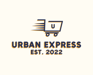 Express Grocery Cart logo design