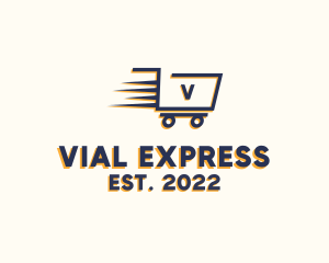 Express Grocery Cart logo design