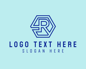 Generic Hexagon Letter R logo