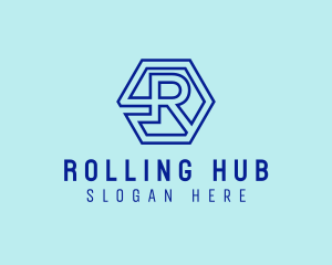 Generic Hexagon Letter R logo design