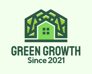 Green Residential House logo design