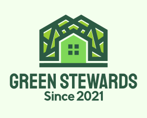 Green Residential House logo design