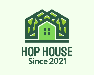 Green Residential House logo design