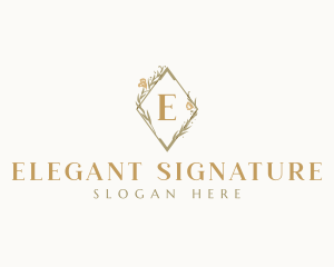 Elegant Floral Beauty logo design