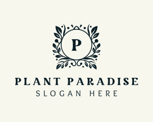 Wreath Plant Boutique logo design