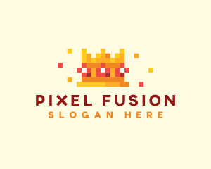 Crown Pixel Gaming logo design