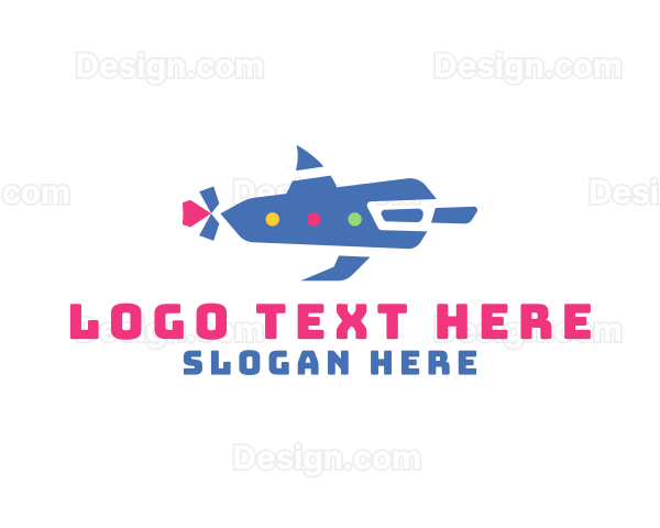 Creative Dolphin Submarine Logo