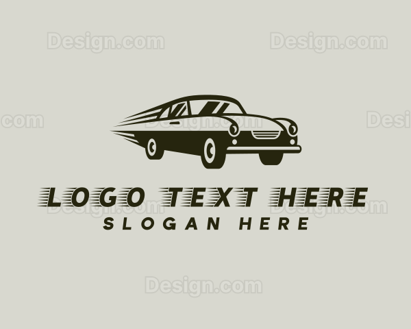 Vintage Racing Car Logo