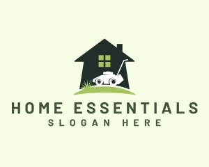 Home Lawn Mower logo design