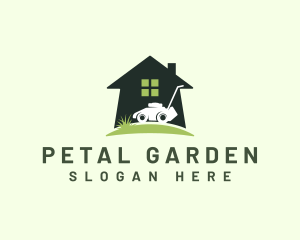 Home Lawn Mower logo design