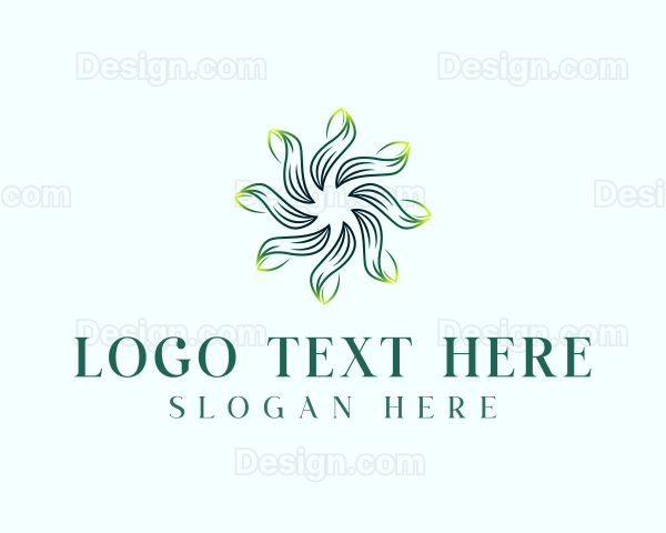 Eco Garden Leaves Logo