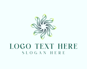 Eco Garden Leaves logo