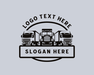 Logistics Trucking Vehicle Logo