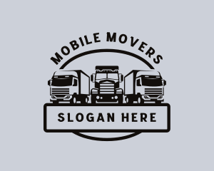 Logistics Trucking Vehicle logo design