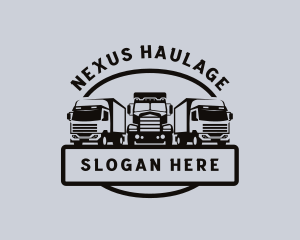 Logistics Trucking Vehicle logo design