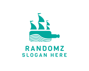 Bottle Sea Ship logo