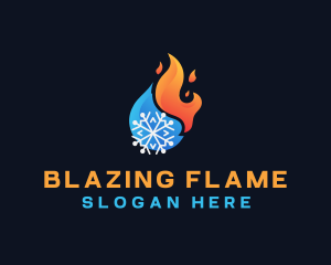 Fire Ice Solar Energy logo design