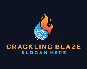 Fire Ice Solar Energy logo design