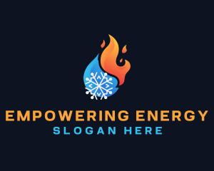 Fire Ice Solar Energy logo design