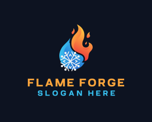 Fire Ice Solar Energy logo design