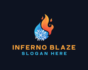 Fire Ice Solar Energy logo design