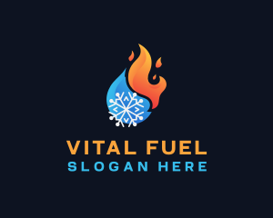 Fire Ice Solar Energy logo design