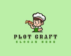 Pizza Cooking Chef Logo