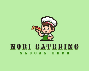 Pizza Cooking Chef logo design