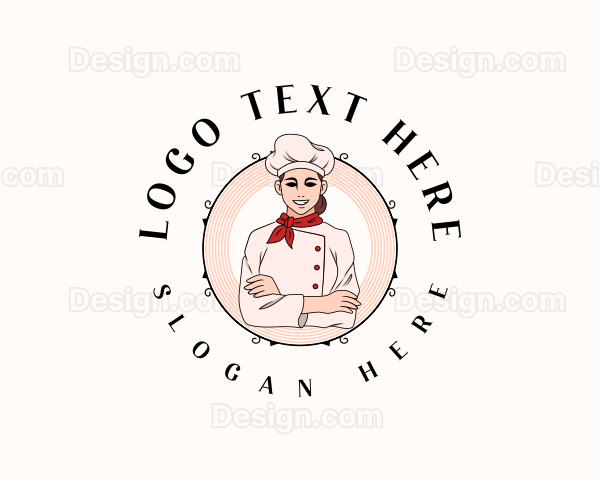 Culinary Chef Woman Logo