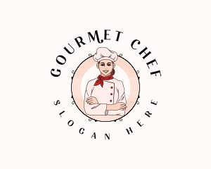 Culinary Chef Woman logo design