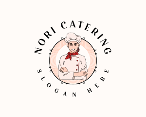 Culinary Chef Woman logo design