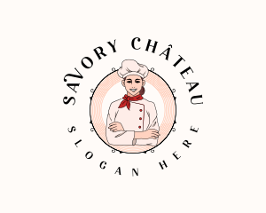 Culinary Chef Woman logo design