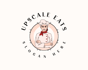 Culinary Chef Woman logo design