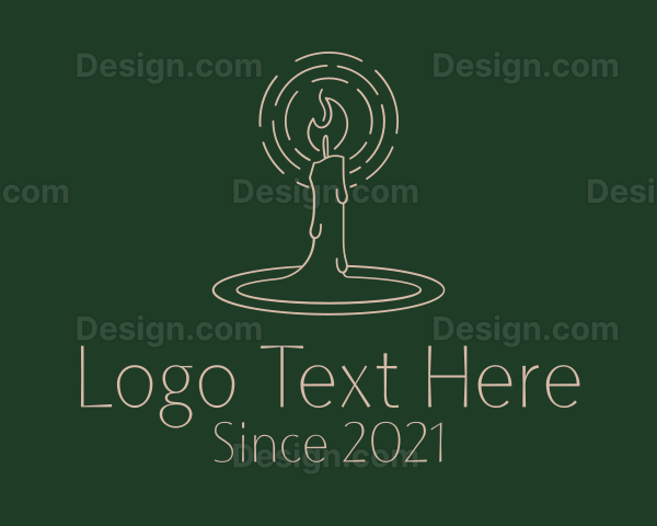 Religious Candle Lighting Logo