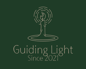 Religious Candle Lighting logo design