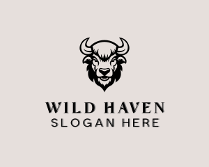 Bull Wild Animal logo design