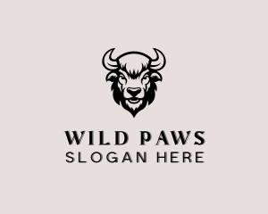 Bull Wild Animal logo design