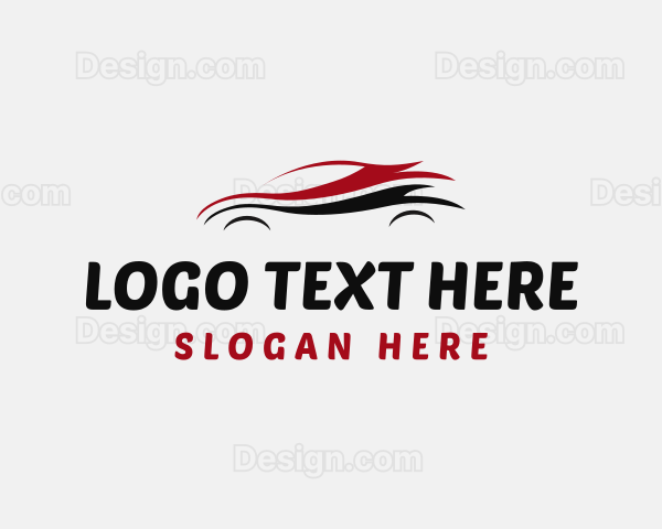 Car Sedan Automobile Racing Logo