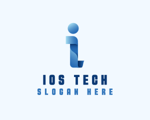 Internet App Letter I logo design