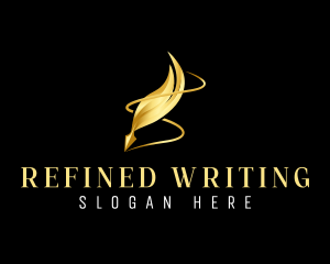 Quill Sign Writing  logo design