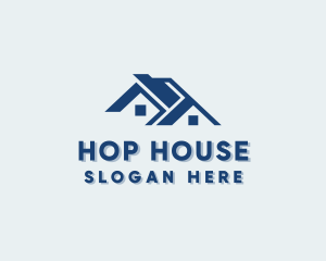 House Roofing Property logo design