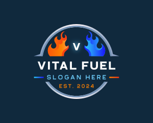 Heat Cold Fuel logo design