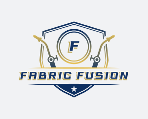 Welding Torch Fabrication Shield logo design