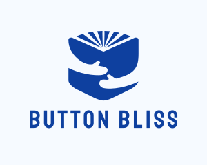 Blue Learning Book logo design