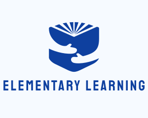 Blue Learning Book logo design