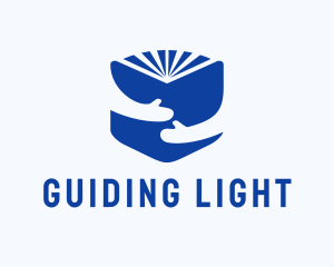 Blue Learning Book logo design